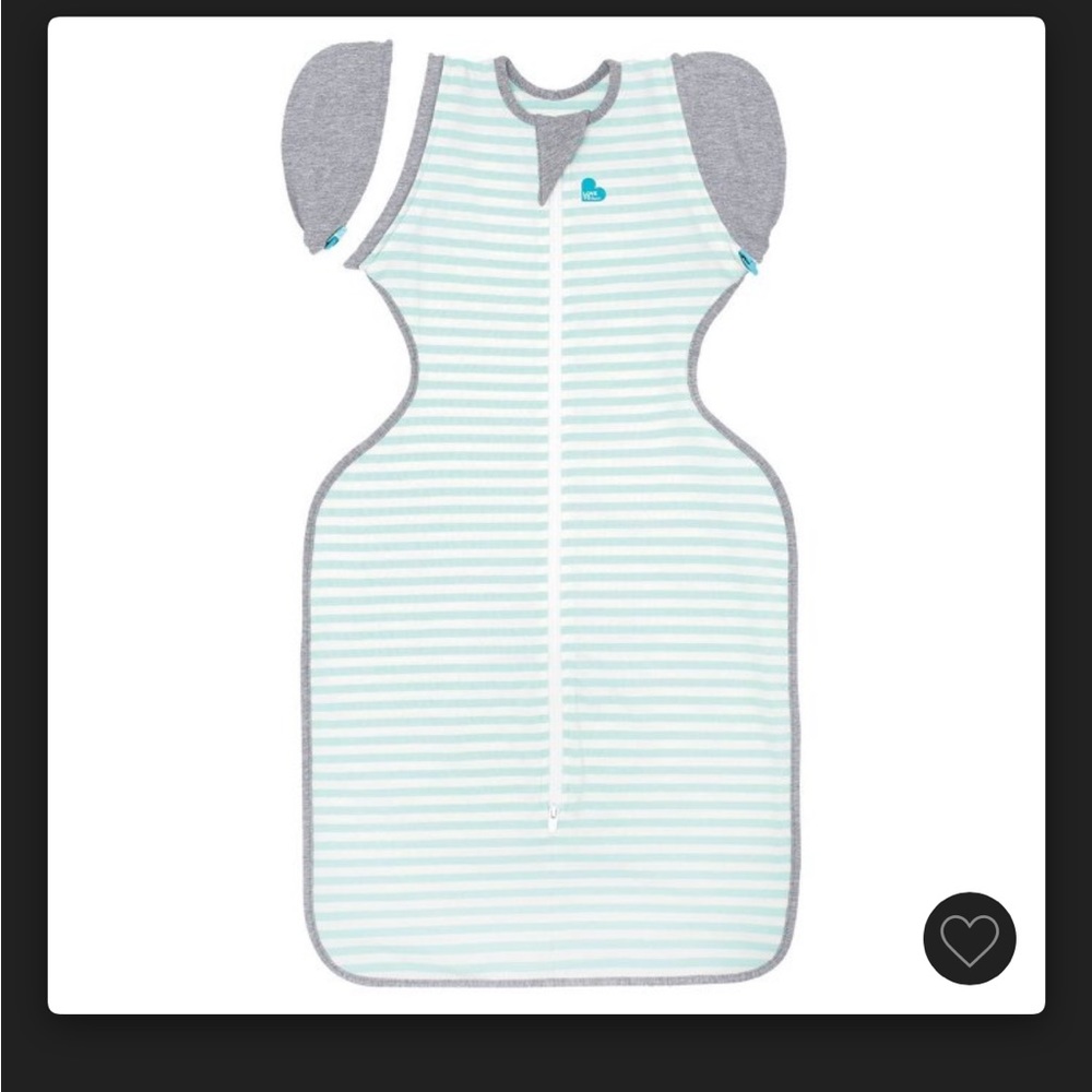 Love to dream transition sleep sack, size large. Mint and grey